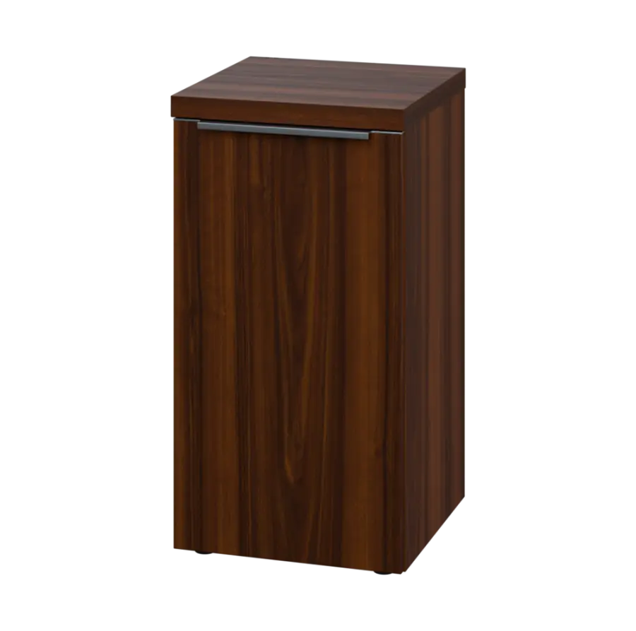 SIN 2 - 4D kancelářská skříň, 1-dveřová, levá, 770x400x400, ořech královský